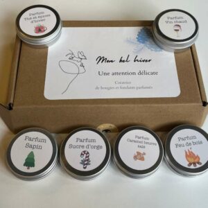 coffret de bougies parfumées